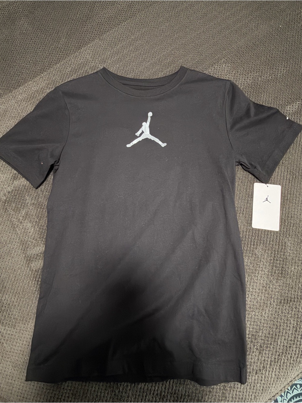 Jordan Jumpman T shirt with graphic on back. Size L